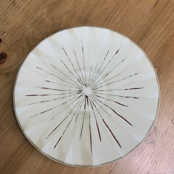 Pier 1 Sanctuary Starburst Stoneware 8.5” Salad Dessert Plates Set of 3 - Picture 6 of 7